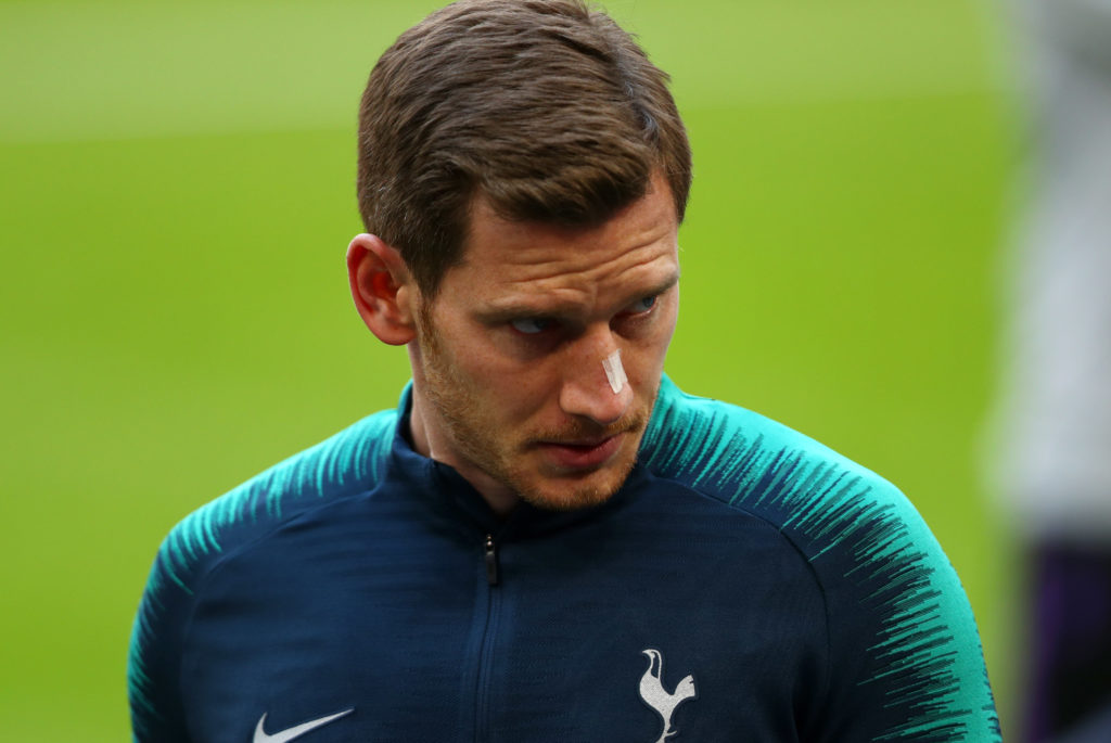 Vertonghen trains ahead of second leg against Ajax