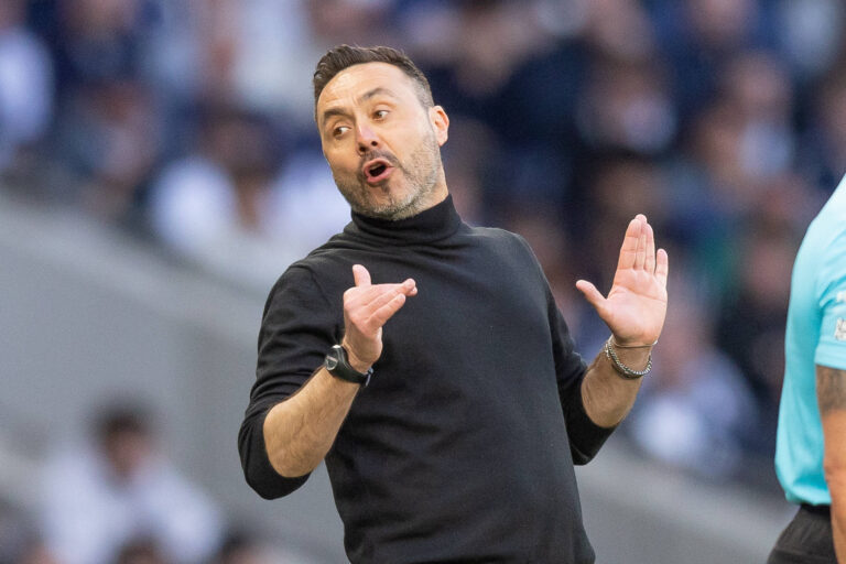 Roberto De Zerbi sends strong message to Tottenham players after Brighton draw: “I don’t want to work with sad people”