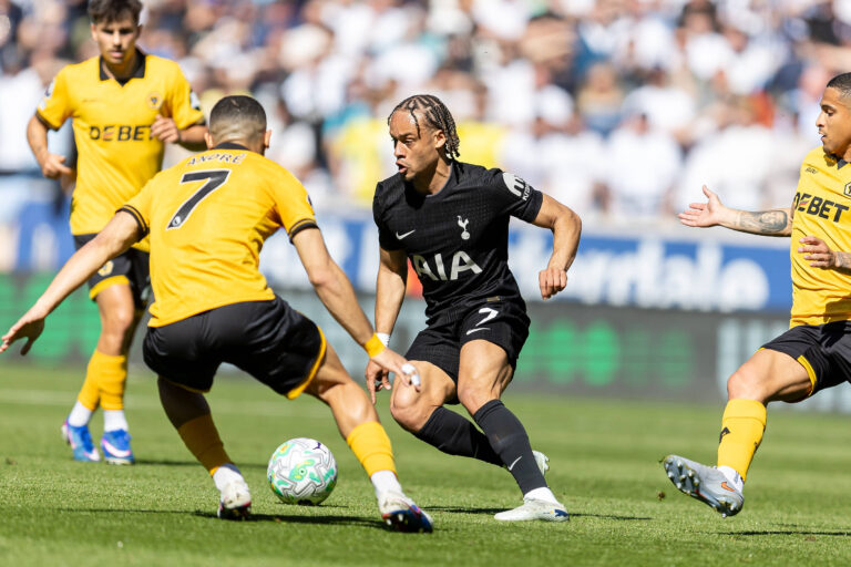 Xavi Simons injury update immediately after injury substitution for Tottenham vs Wolves