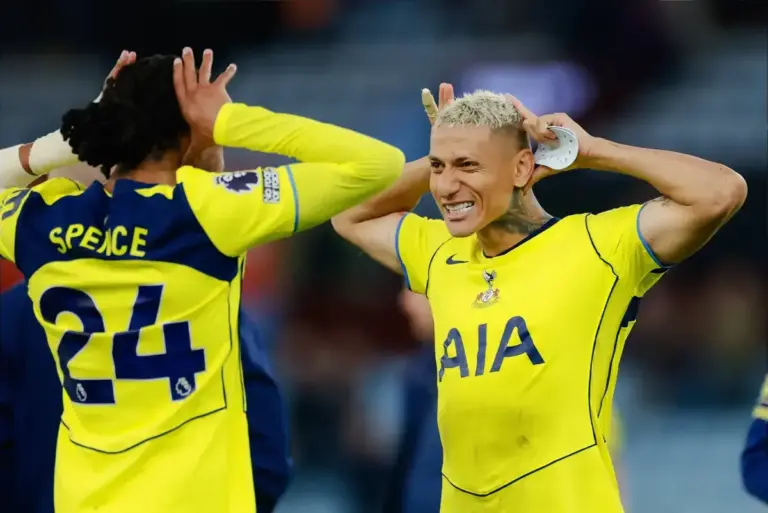 Tottenham fans will love Richarlison’s reaction to Arsenal’s Champions League defeat