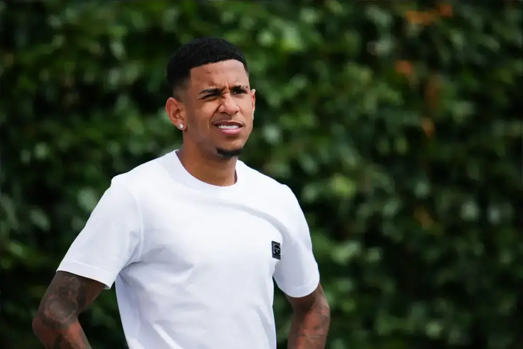 Savinho playing for Manchester City, linked with a Tottenham transfer