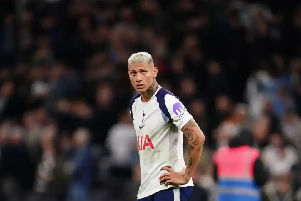 Dane Scarlett celebrating after scoring for Tottenham against Auckland FC