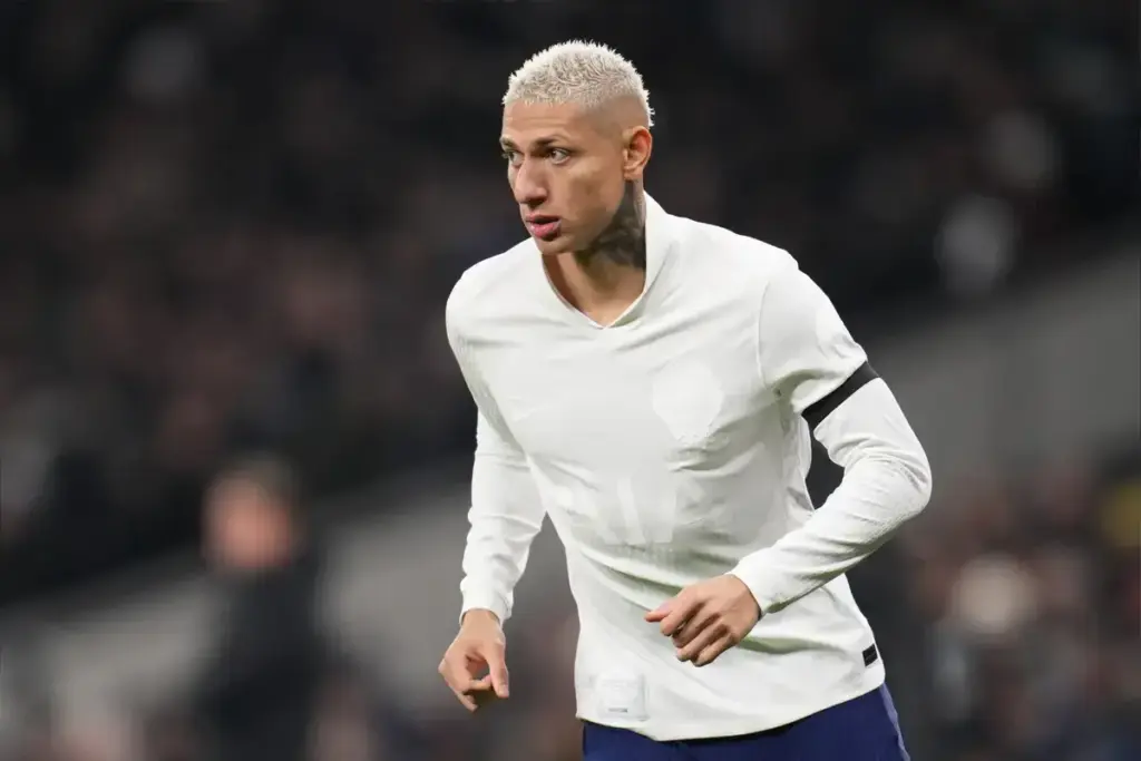 Richarlison in action for Tottenham amid exit claims under Roberto De Zerbi's striker plan