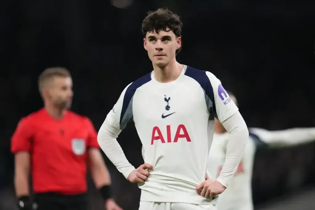 Archie Gray captaining Tottenham during their pre-season win over Auckland