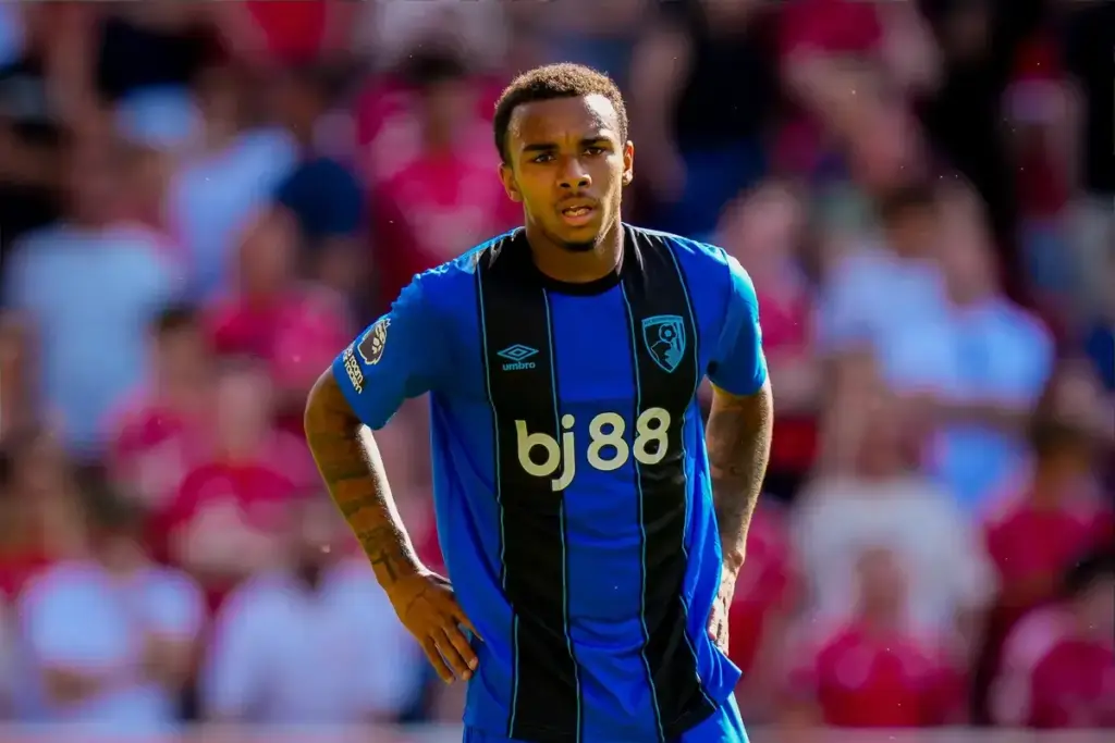 Eli Junior Kroupi in action amid transfer interest from Tottenham as a left-forward option