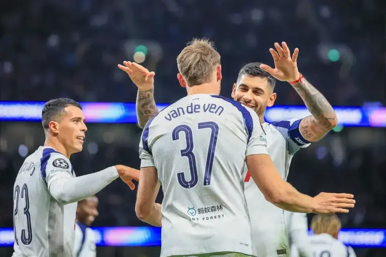 Cristian Romero playing for Tottenham as Inter and Barcelona interest continues