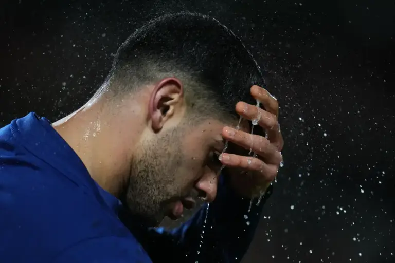 Cristian Romero pictured during a Tottenham Hotspur match