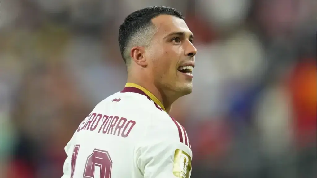 Pedro Porro in a Spain national team shirt